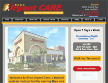 Tablet Screenshot of breaurgentcare.com